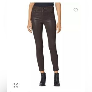 The Charlie High Rise Ankle Skinny Jeans in Dark Cocoa